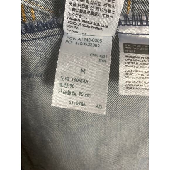 NWT LEVI'S JEAN JACKET BLUE MEDIUM - Picture 10 of 10